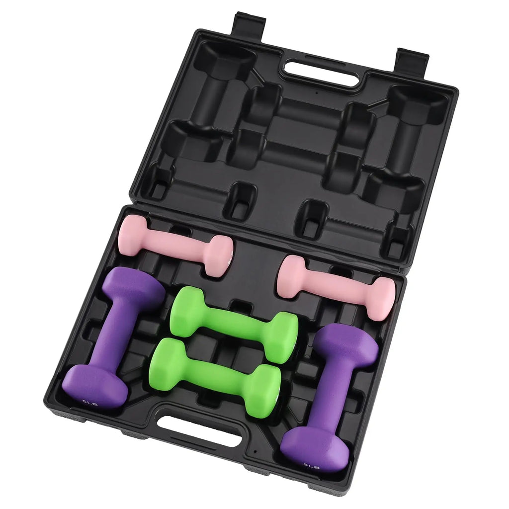 Dumbbell Set for Women and Men, Neoprene Dumbbell Free Hand Weight Set for Home Gym, Packed in Pairs