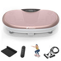 Merach 4D Vibration Plate Exercise Machine Full Body Workout Equipment Shake Board with 450lbs Capacity 120 Speeds 7 Vibrating Modes & 3 Presets 2 Resistance Bands Bluetooth Vibration Fitness Platform for Weight Loss Fat Burn