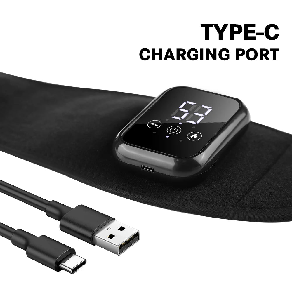 Electric Hand Wrist Massager With Heat And Vibration Cordless Heated Wrist Pad Support Brace Wristband For Tendonitis Carpal Tunnel Relief