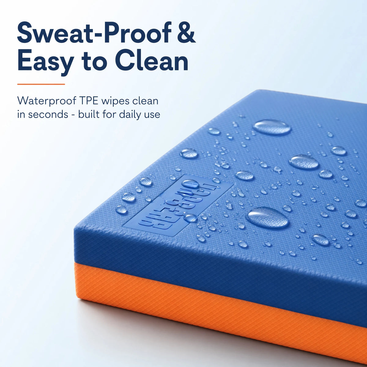 HAPBEAR Exercise Balance Pad - 15"x12" Non-Slip Textured Bottom Stability Training Mat - 2.25" Thick Soft Cushioned Foam for Physical Therapy, Core Training & Home Workouts