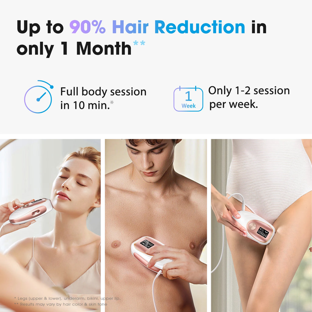 2026 IPL Hair Removal Device for Women Men 45°F Ice-Cooling for Painless & Long-Lasting Results 18.5J IPL Device for Full Body Bikinis Leg Facial