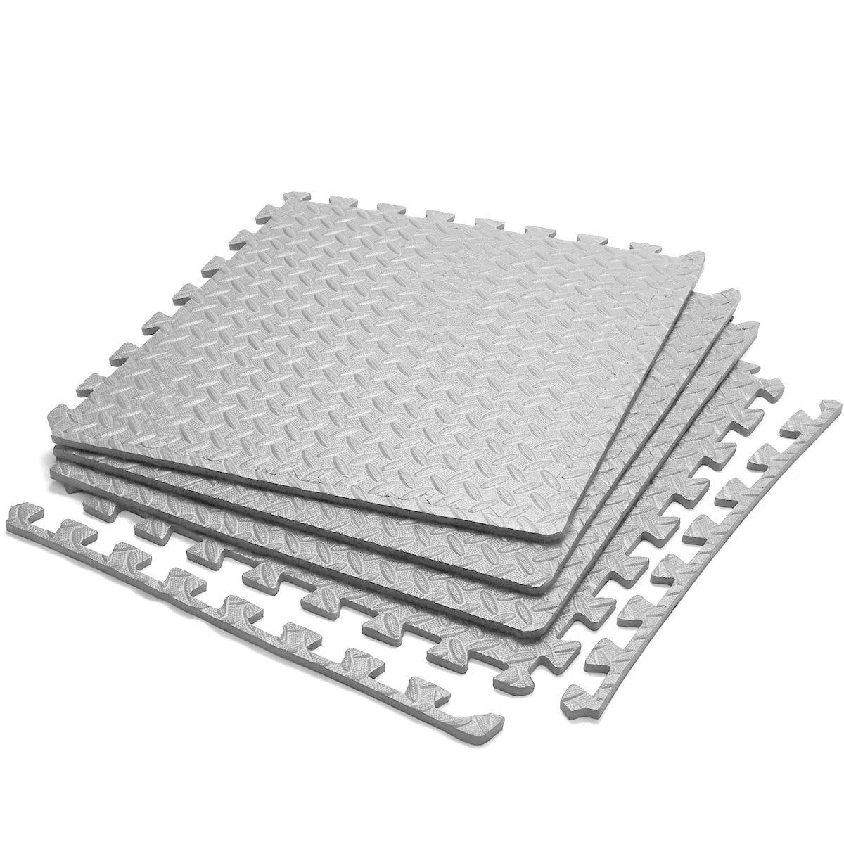 Puzzle Exercise Mat 0.4in, EVA Interlocking Foam Floor Tiles for Home Gym, Mat for Home Workout Equipment, 20in X 20in-In-64sqft.