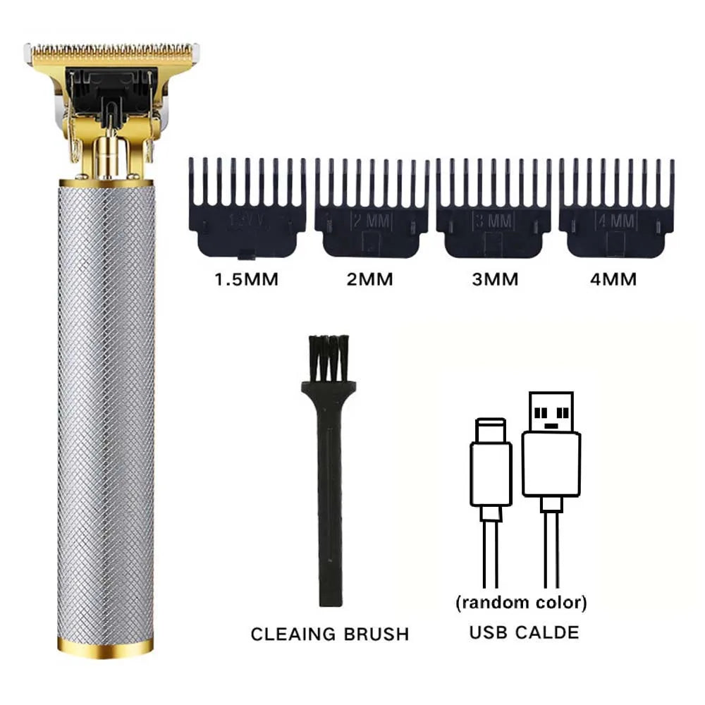Professional 3-in-1 Hair Clipper Set for Men – Cordless Electric Shaver, T-Blade Trimmer & Hair Clipper with LCD Display, USB Charging, Beard & Hair Grooming Kit for Barber & Home Use , Gifts