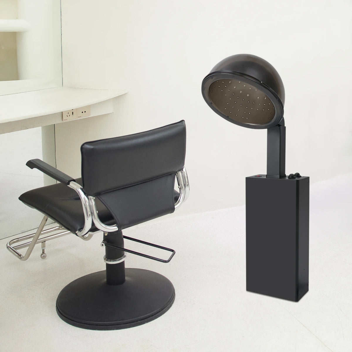 Hooded Hair Dryer, 185-284 ℉ Hot Air Precise Temperature Control Intelligent Operation Comprehensive Care for Beauty Hair Salon