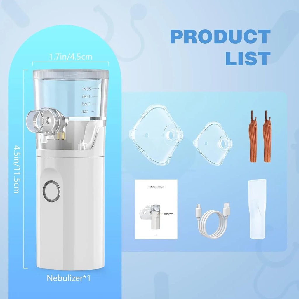 Pet Asthma Inhaler Nebulizer for Respiratory Relief Problems&Low Noise&Dual Modes Veterinary Animals Device Promotes Pet Health