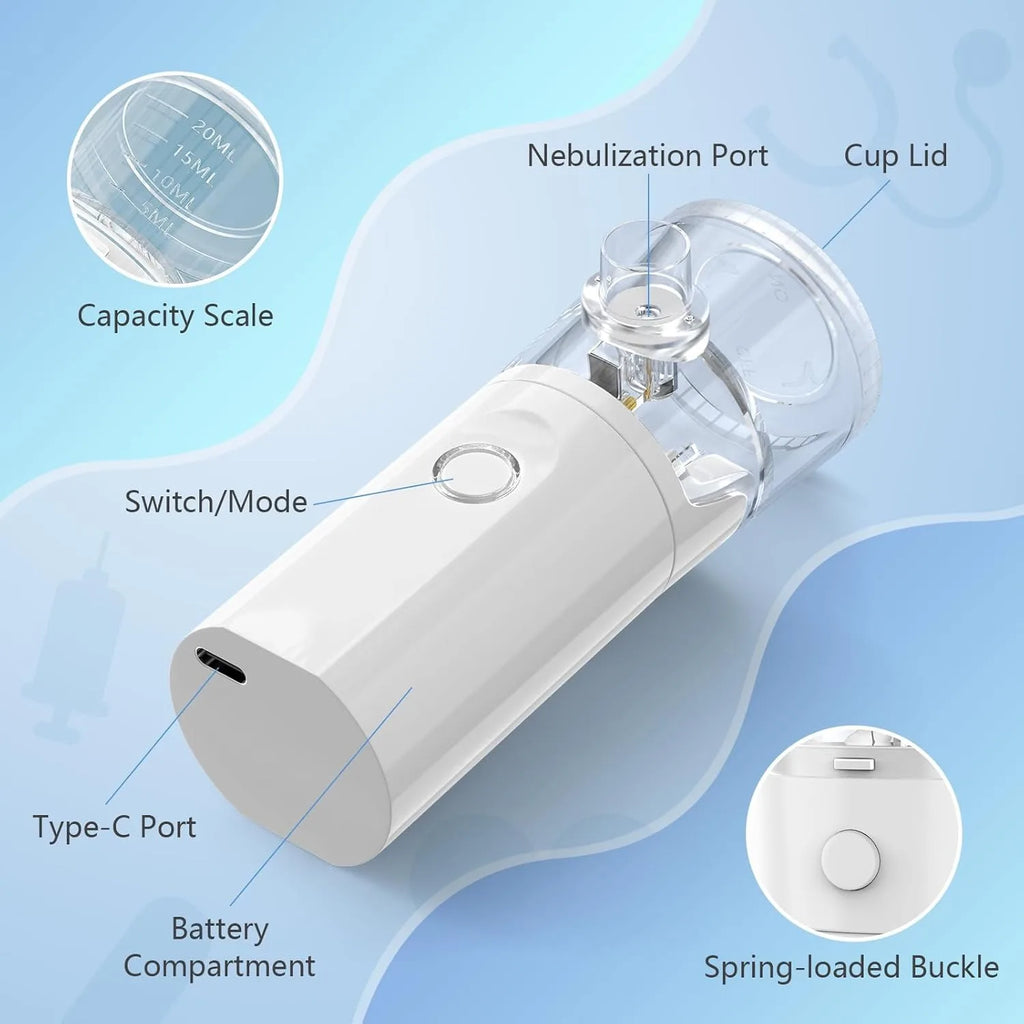 Pet Asthma Inhaler Nebulizer for Respiratory Relief Problems&Low Noise&Dual Modes Veterinary Animals Device Promotes Pet Health