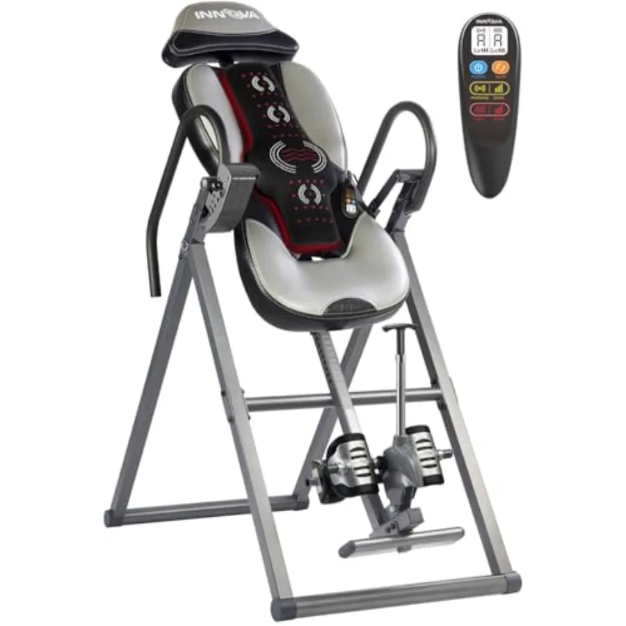Innova Advanced Heat and Massage Inversion Table for Back Relief with Adjustable Settings and Comfortable Cushioning