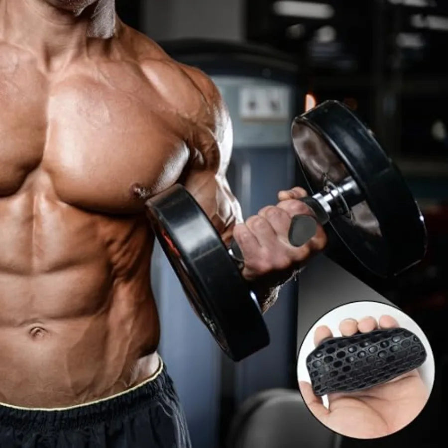 Original Weight Lifting Grips for Men Women Deadlifts, Ergonomics Rubber Gym Grips for Women Hand Palm Protection Gym Gloves, S