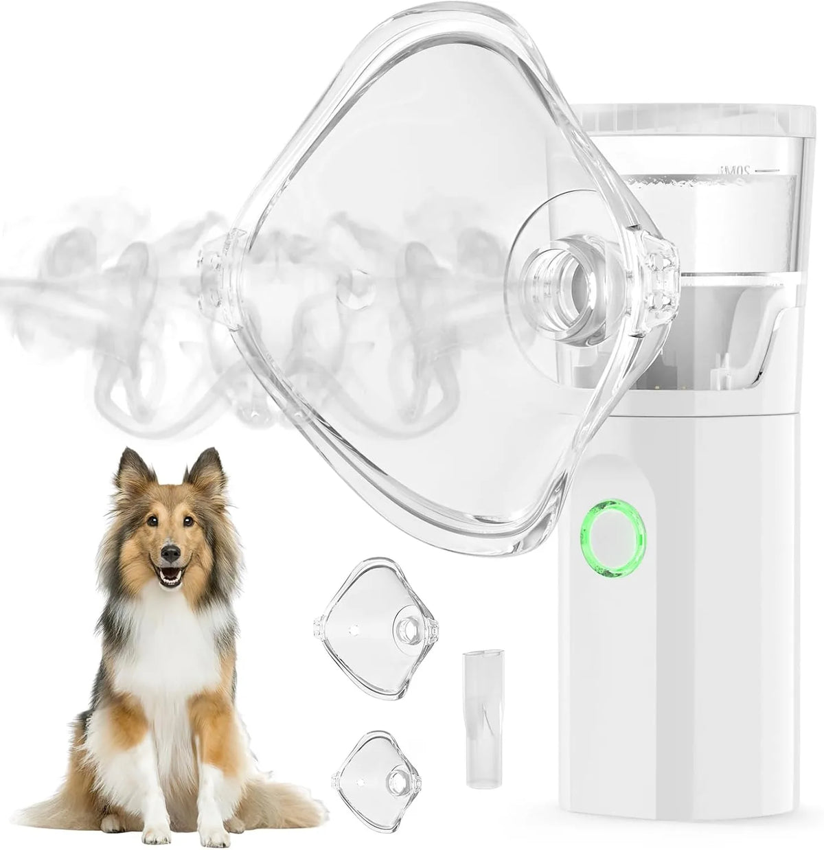 Pet Asthma Inhaler Nebulizer for Respiratory Relief Problems&Low Noise&Dual Modes Veterinary Animals Device Promotes Pet Health
