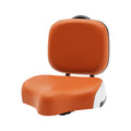 Brown / Gray Bike Seat, Bike Seat with Backrest, Tricycle Saddle Pad, Adjustable Height 9.05-13.77 Inch, Wide Thick Cushion, Ergonomic, Comfortable, Durable Iron, PE Foam, Easy Install, For E-Bike, Scooter, Universal Fit