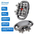22 Heads Fascia Gun Deep Tissue Muscle Massager with 9 Intensities Red Light Full Body Relaxation for Neck Back Waist Legs Wireless Handheld Massage Gun
