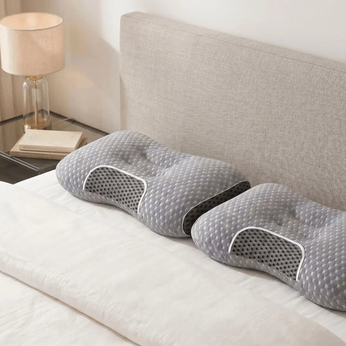 1/2 Massage Neck Pillow, Ergonomically Designed, High-Quality Pillow Core, Provides Excellent Sleep Quality, Neck And Shoulder Massager, Modern Design, Breathable And Comfortable