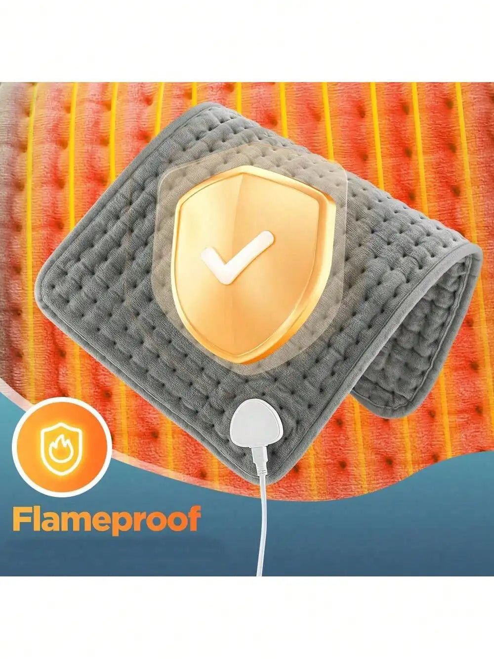 Hailicare Electric Heating Pad Multifunctional Physiotherapy Heating Pad Heating Blanket Cushion 10 Levels Temperature Adjustment 4 Levels Of Timing For Hands Back Legs Shoulders Neck Spine Pain Relief Winter Warm,Holiday Gif