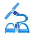 Functional exercise tension elastic indoor fitness pull reducer rope rubber With Foot Pedals With anti-slip Handle