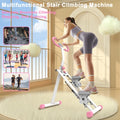 Vertical Climber Machine, Foldable Stair Stepper for Home Gym, Full Body Workout Fitness Equipment with Adjustable Handlebars, 265LBS Capacity, Blue