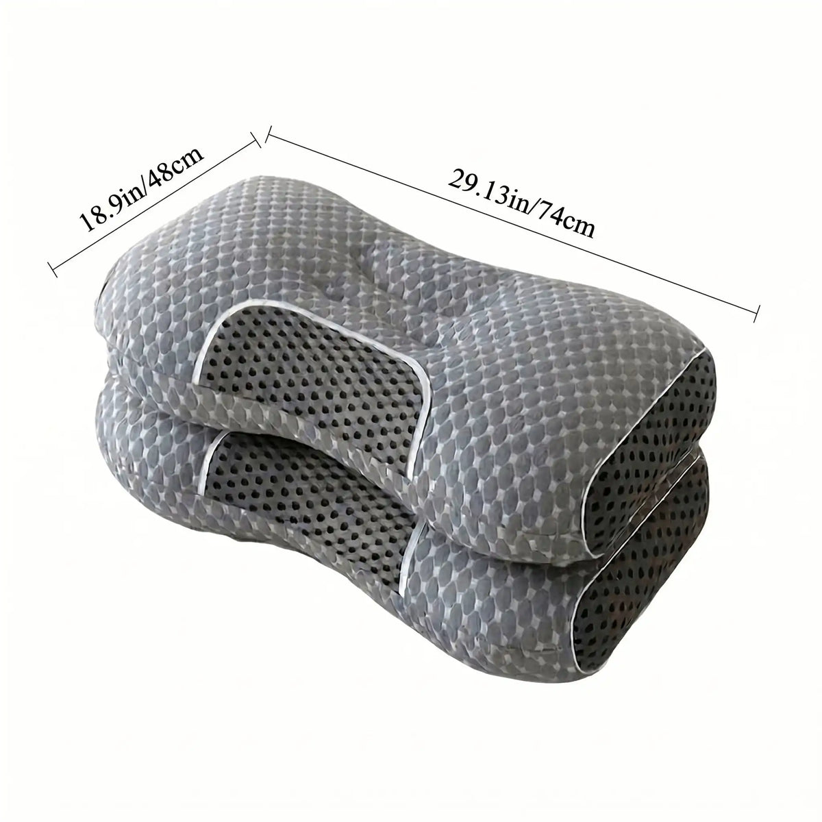 1/2 Massage Neck Pillow, Ergonomically Designed, High-Quality Pillow Core, Provides Excellent Sleep Quality, Neck And Shoulder Massager, Modern Design, Breathable And Comfortable