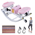 Rock Stepper Side to Side Lateral Rocking Stepper, 250 LBS Capacity Mini Stepper Machine for Full Body Workout, Low Impact Home Exercise Equipment for Apartment Office Gym Use