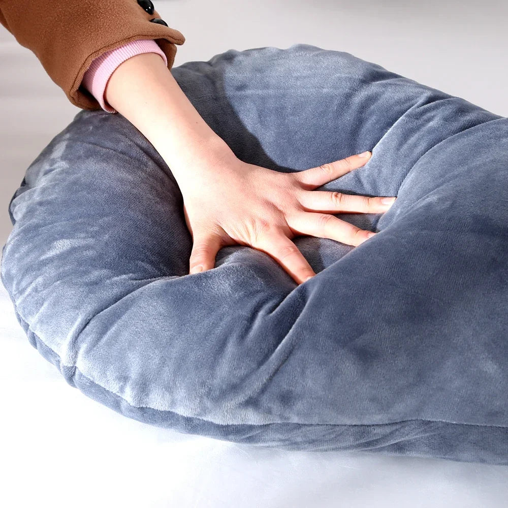 Soft 130x70cm Full Body Pregnancy Pillow Maternity Support Cushion for Expectant Mothers Side Sleep Nursing Breastfeeding Household Rest Use