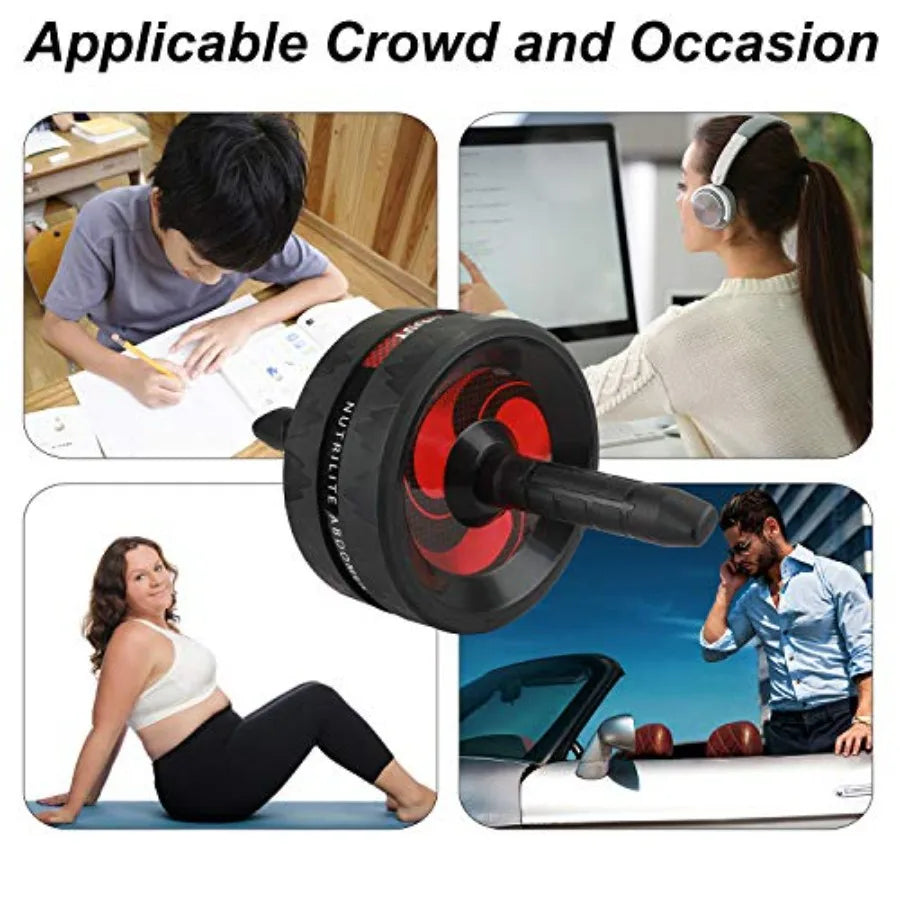 Abdominal Roller AB Roller Wheel Muscle Trainer for Arms Back Belly Central Body Shape Training Fitness Exercise Gym Accessory