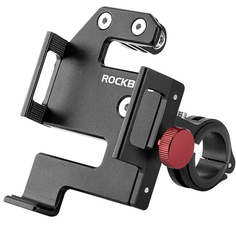 ROCKBROS Bike Phone Holder 360° View Bicycle Phone Holder for 4.7-7 inch Mobile Phone Moto Motorcycle Bracket Shockproof Bracket