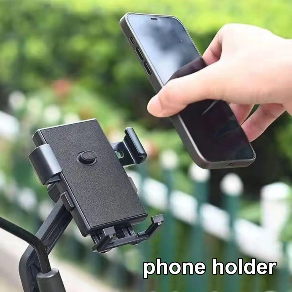 Universal Bicycle Phone Mount Anti-Shock Cycling Handlebar Holder for 4.7-6.8 Inch Smartphone MTB Road Bike Accessories