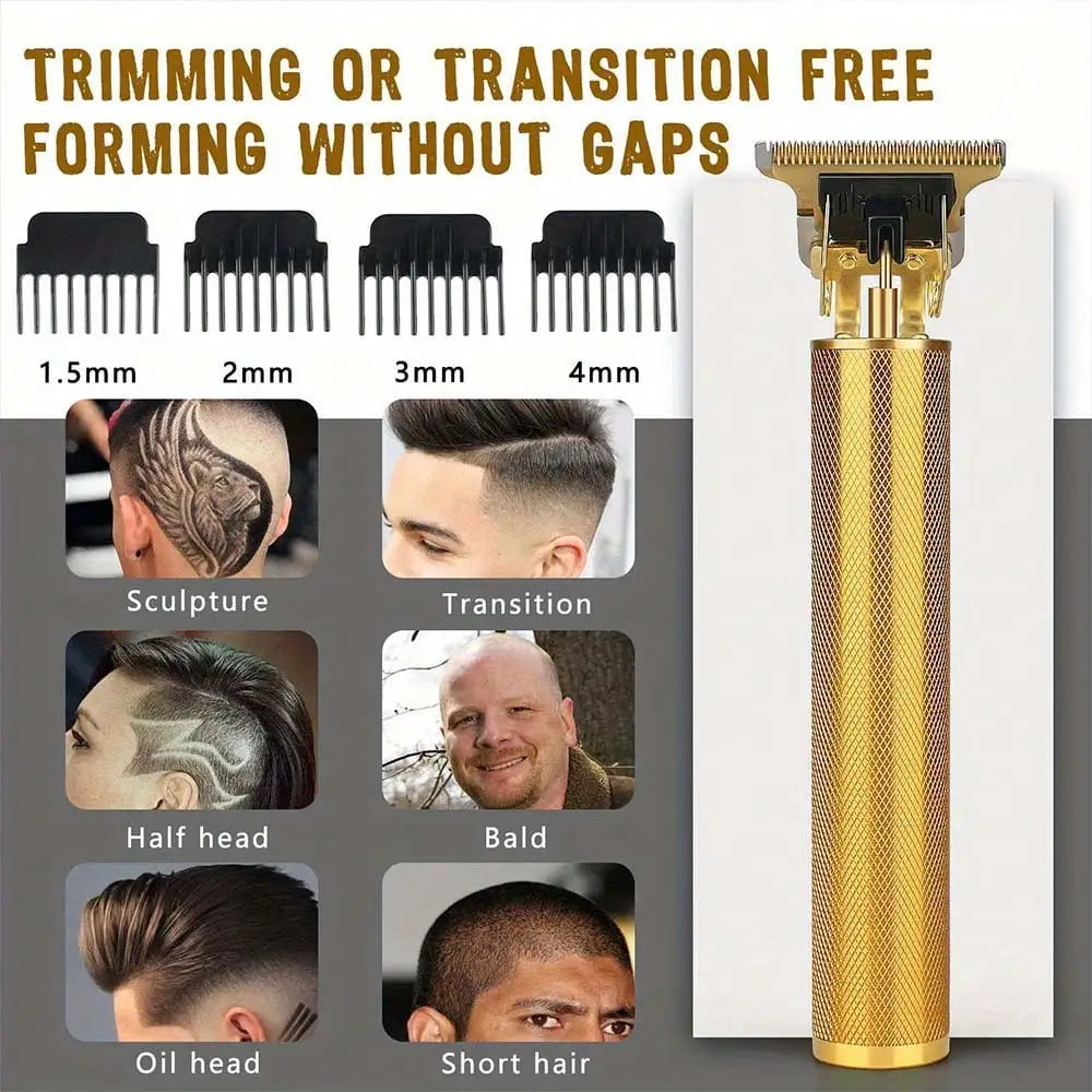 Rechargeable Hair Clipper Barber Professional Electric Hair Trimmer Shaver Trimmer Beard 0mm Men Hair Cutting Machine For Men