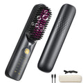 Cordless Hair Straightener Portable Brush 30s Fast Heating 10000mAh Rechargeable 300 Million Negative Ions Straightening Comb