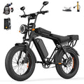 X5 E Bike 1500W Peak Power 48V15AH Removable Battery Electric Bike Dual Disc Brake 20-Inch All-terrain Fat Tire Electric Bicycle