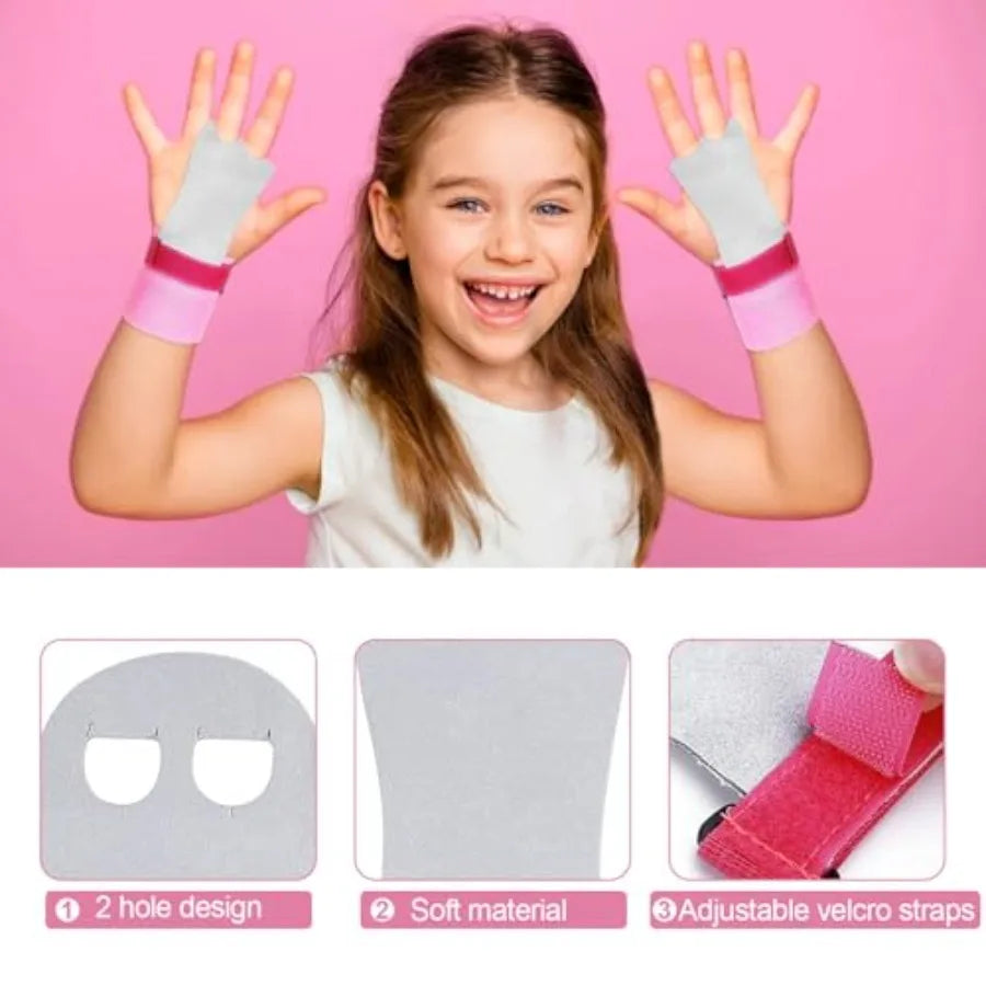 2PCS Gymnastics Hand Grips Gloves Wristbands, Gymnastic Hand Grips Gymnastic Bar Palm Protection and Wrist Support Sports Acces