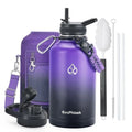 Insulated Water Bottle, Vacuum Stainless Steel Water Bottle Keep Cold 48Hrs, Half Gallon Large Water Jug for Travel, Sport, Gym
