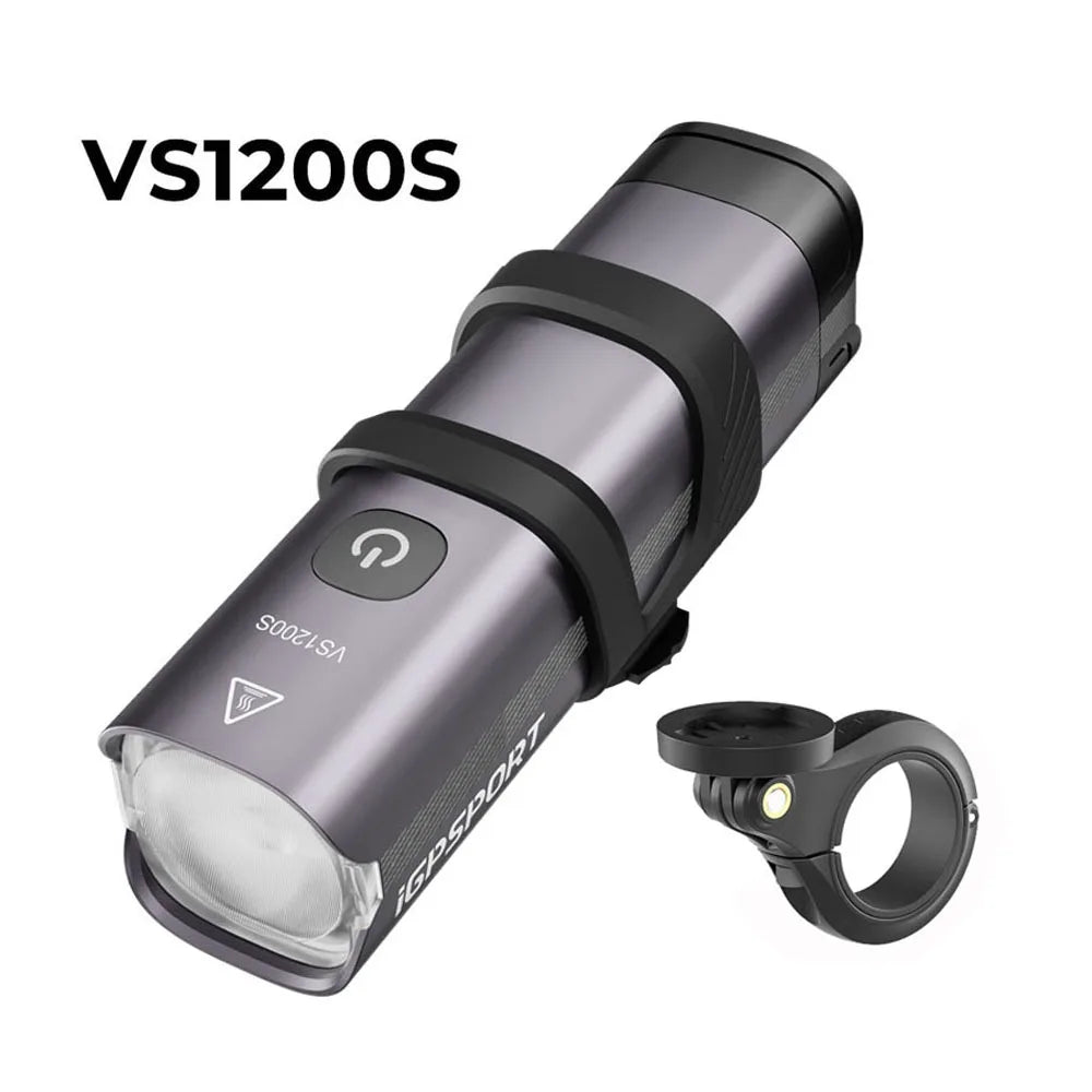 iGPSPORT VS1200S Smart Bicycle Headlight with Cutoff Line for MTB/Road Bikes High Brightness Cycling Light Bicycle Accessories