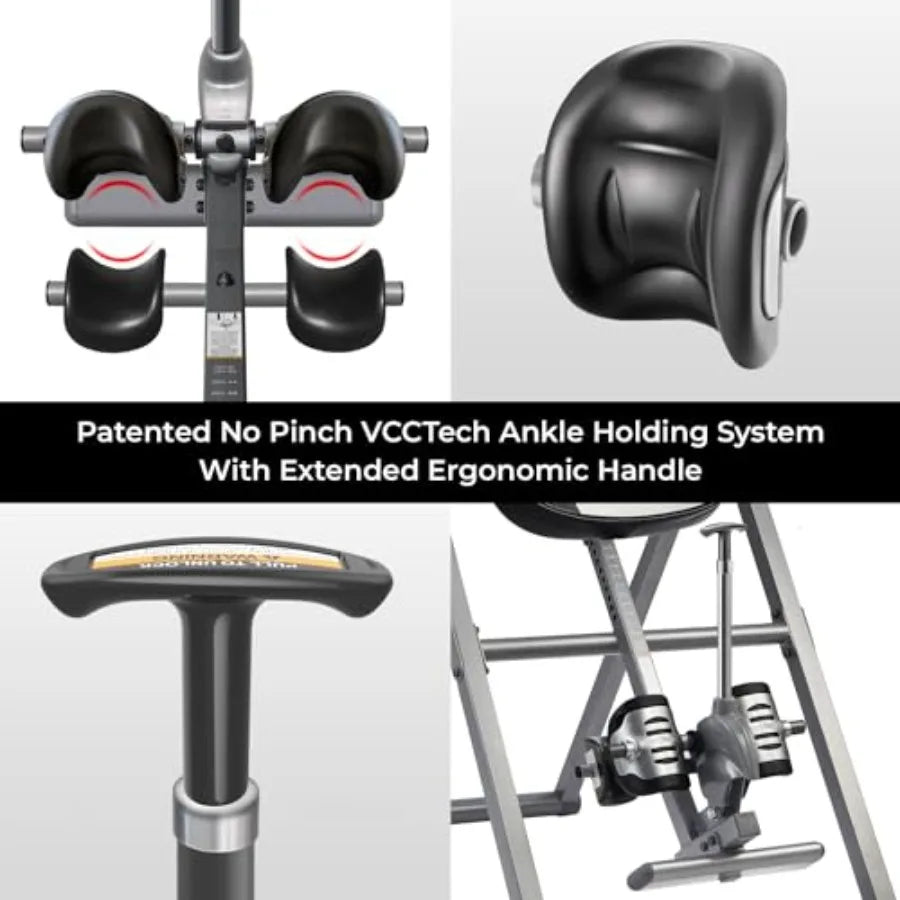 Innova Advanced Heat and Massage Inversion Table for Back Relief with Adjustable Settings and Comfortable Cushioning