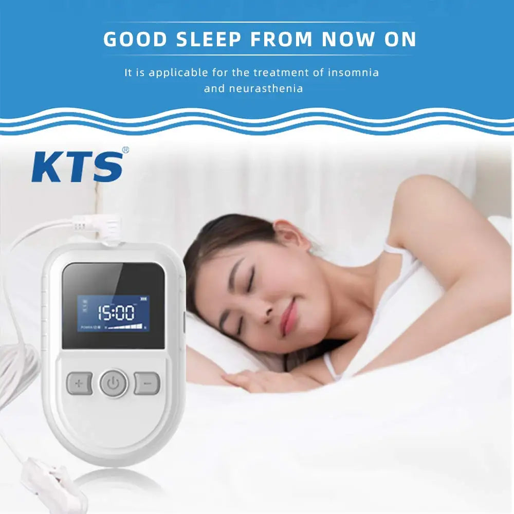 CES Microcurrent Sleep Aid Device Insomnia Treatment Machine Low Frequency Pulse Therapy for Anxiety Relief Relaxation Sleep Fast Stimulator Smart Electronic Sleep Instrument