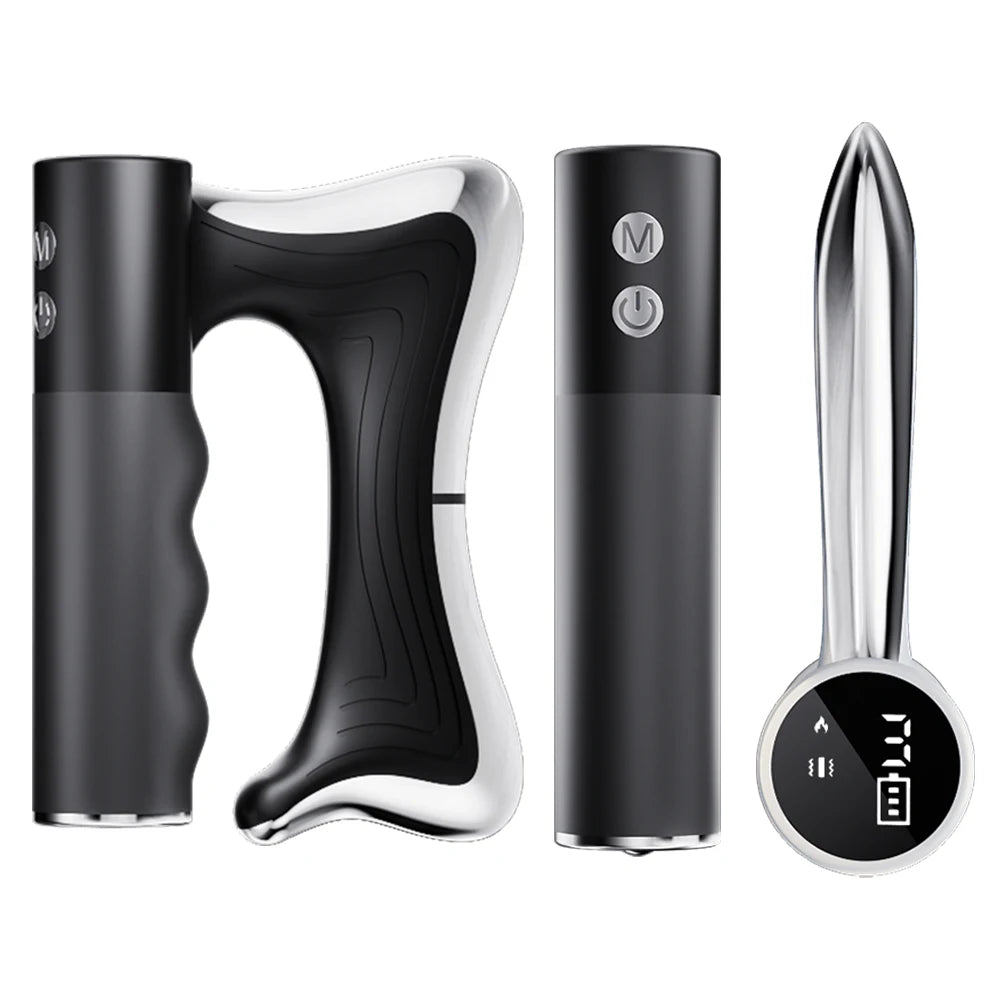 10500RPM High Speed Vibration Fascia Knife Massager Electric Muscle Scraper Blade Deep Tissue Body Relax Lifting Fitness Massage Tool
