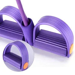 Functional exercise tension elastic indoor fitness pull reducer rope rubber With Foot Pedals With anti-slip Handle