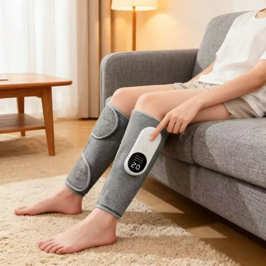 New Round Calf Massager, Air Compressor Massager, 3 Intensity Levels, Easy To Use, Suitable For Feet, Legs, Thighs And Knees, Wireless Leg Massager, A Christmas, Mother's Day And Father's Day Gift.